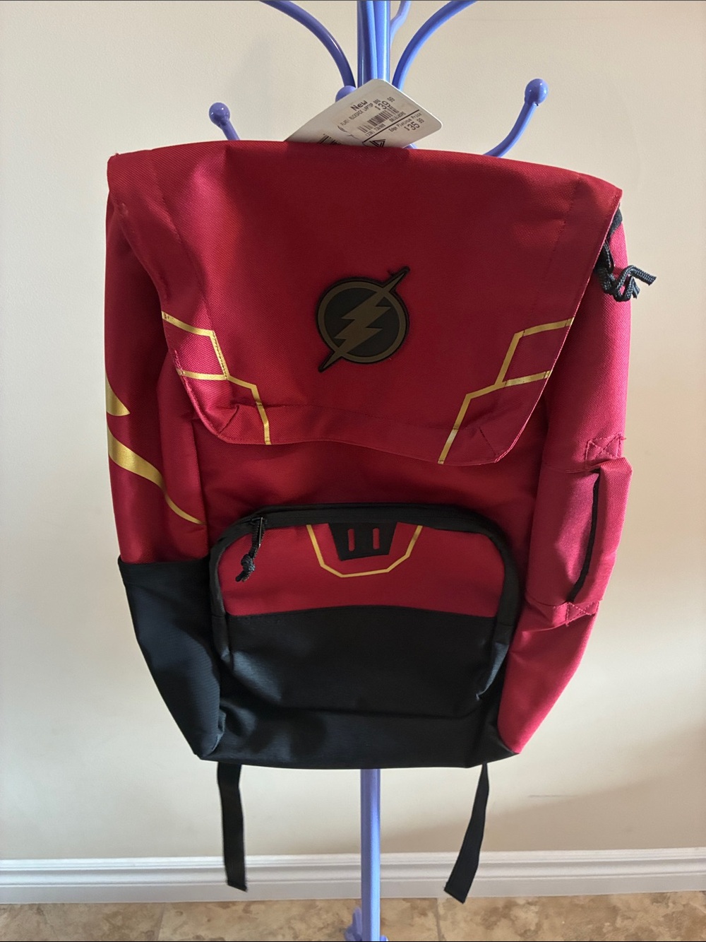 The Flash DC Red Black Superhero Backpack laptop bag rucksack large